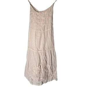 Abercrombie Fitch Ballet Pink Spaghetti‎ Strap XS Tunic Criss Cross Back Lined
